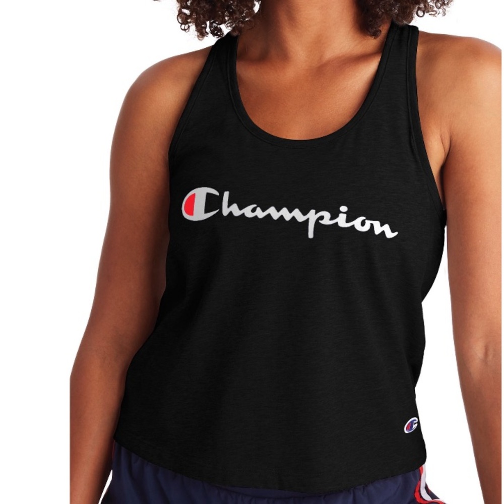 Champion Black Women’s Racerback Tank Top Size S NWT